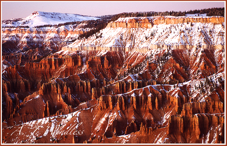 Cedar Breaks National Monument at Sunset